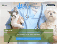 Tablet Screenshot of hughesanimalclinic.com